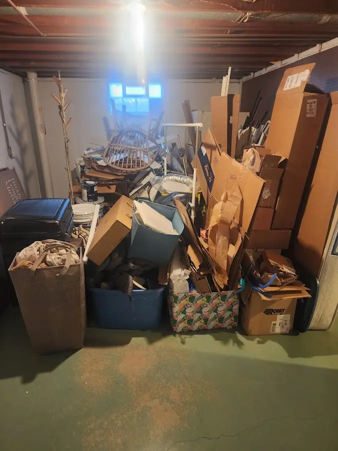 Roll-off dumpster container at job site for 20 Yard Dumpster Rental in Shady Hills